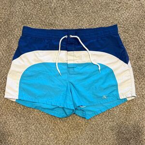 Hobie Board Shorts Swim Trunks Blue White Light Blue